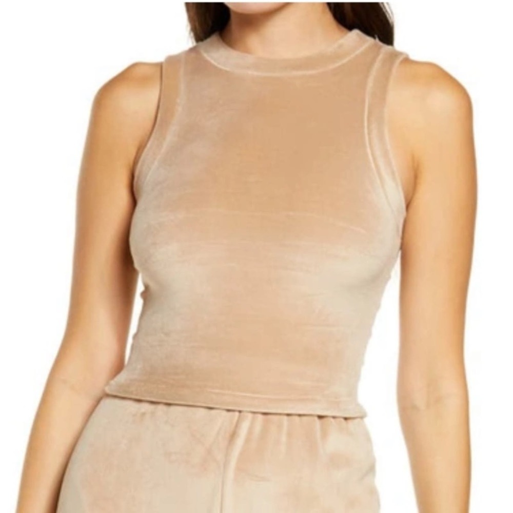 NWT Skims Velour Crew‎ Neck Tank Honey 3XL